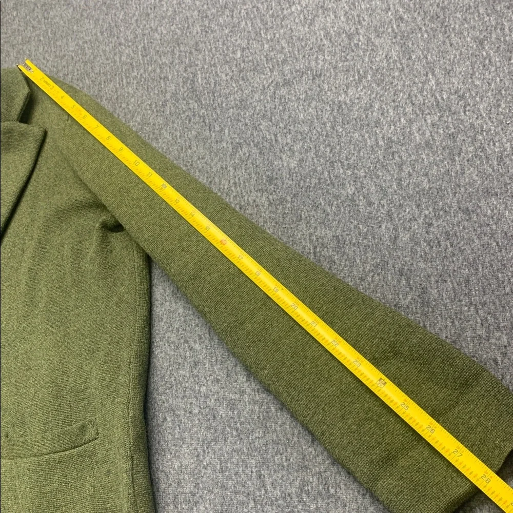 J. Crew Schoolboy Sweater Blazer Olive Green Single-Button Women's Size L - Picture 9 of 11